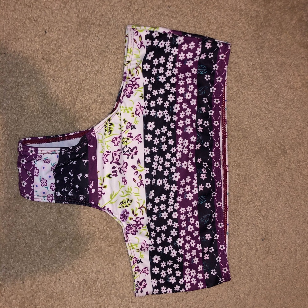 High waisted swim bottoms